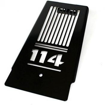 Iron Optics Cubierta de aceite y radiador de motocicleta para Harley Davidson Softail modelos a partir de 2018/114, color: negro