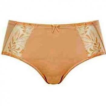 Felina 213217-507 Women's Melody Comfort Blush Beige Embroidered Knickers Panty Full Brief 44