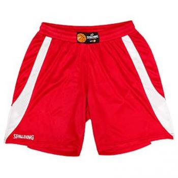 Pantalones Cortos de Baloncesto Spalding Jam Rojo XS con Pulsera X Roja y Blanca para Hombre Medium