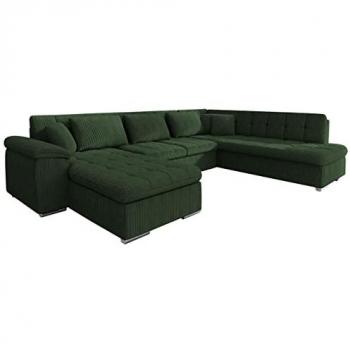 Sofá rinconero Comfivo 114 con función de descanso y caja de ropa de cama, 348 x 76 x 205 cm