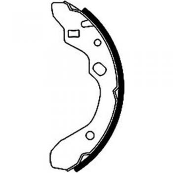 HELLA PAGID 8DB 355 001-501 Brake Shoe Set, Rear Axle