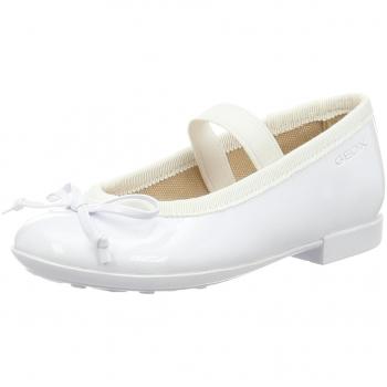 Geox Jr Plie' I, Bailarinas para Niñas, Blanco