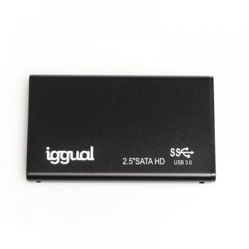 iggual IGG317006 Caja Externa para SSD 2.5 SATA con Conexión USB 3.0 en Color Negro
