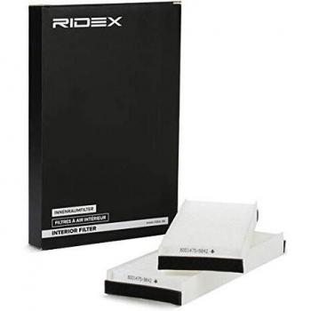 Filtro de habitáculo RIDEX 424I0038 para VW, AUDI y TOYOTA - Filtro antipolvo y polen