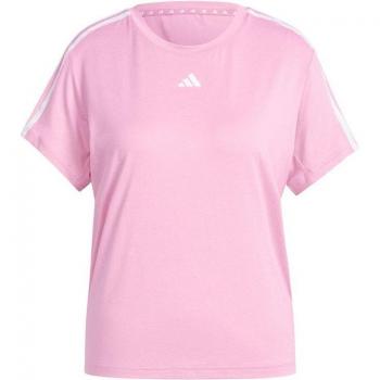 Camiseta de fitness adidas Essentials 3-Stripes para mujer - Rosa