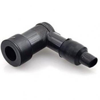 Bujía Conector 90 ° Largo, Negro