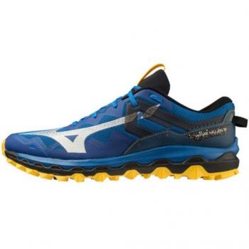 Mizuno Wave Mujin 9 Men's Trail Running Shoes Blue Yellow Size 45 - EUR