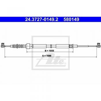 ATE 24372701492 cable de freno