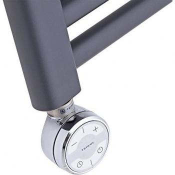 Radiador Toallero Eléctrico Vertical Antracita 400W - Diseño Moderno en Acero Inoxidable - 800 x 500 mm