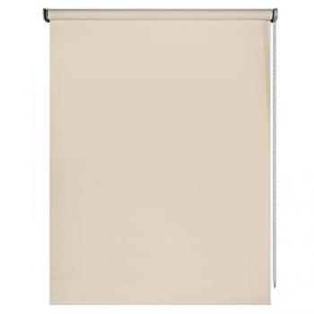 Estor Enrollable Blackout Opaco de Calidad en Color Piedra, 140 x 250 cm, 100% Poliéster para Privacidad Total y Oscuridad en Dormitorios, Cocinas o Salones