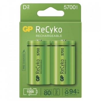 Pila Recargable Recyko LR20-D 5700mAh - Pack de 2 Unidades