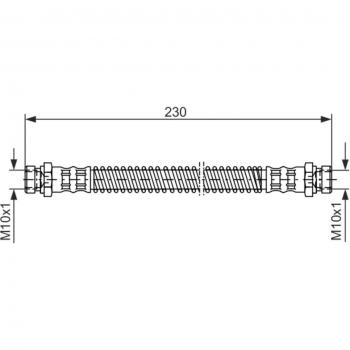 Tubo de freno BOSCH 1 987 476 019, latiguillo de freno BOSCH 1 987 476 019
