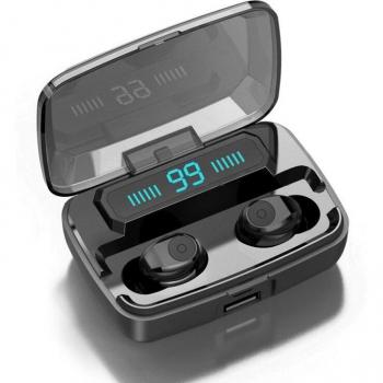 Auriculares Inalámbricos TWS F9 Mini Bluetooth 5.0 con Capacidad de 3500mAh, Impermeabilidad IPX7 y Sonido Estéreo 5D