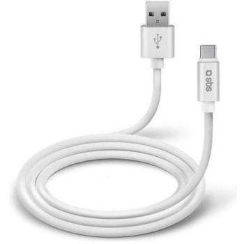 Cable USB Tipo C de 1m con Revestimiento de Silicona - Colección Polo, Blanco