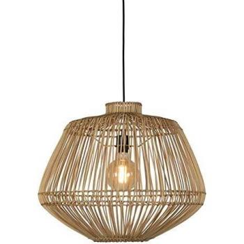 Lámpara Colgante Madagascar de Mimbre Natural 60cm