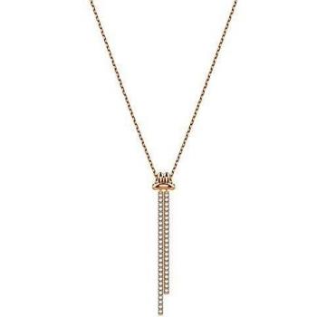 Swarovski Colgante en Y Lifelong, baño en Tono Oro Rosa, Cristal Blanco, para Mujer