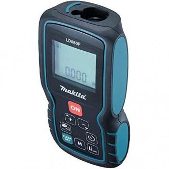 Medidor láser Makita LD080P 80 m, IP54, 20 memorias, pantalla de 3 líneas