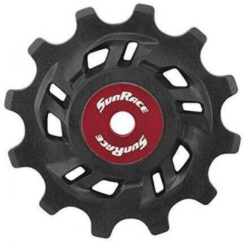SunRace SP - Polea de Cambio Unisex para Adulto, Negro/Rojo, 12D