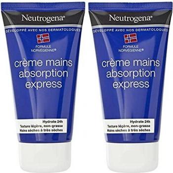 Duo crème mains absorption express 2 x 75 ml