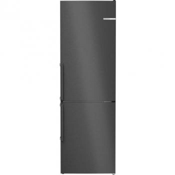Bosch KGN36VXCT Serie 4, Kombinación de Frigorífico y Congelador, Acero Inoxidable Negro Antihuellas, 186 cm alto, 60 cm ancho