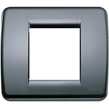 Placa Redonda 1-2 Módulos Gris Grafito Vimar