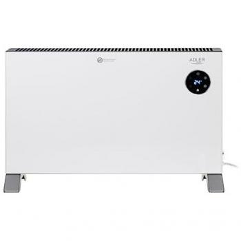 Calefactor de Convección Adler 2000W LCD con Mando a Distancia - 3 Niveles de Potencia, Blanco, IPX24