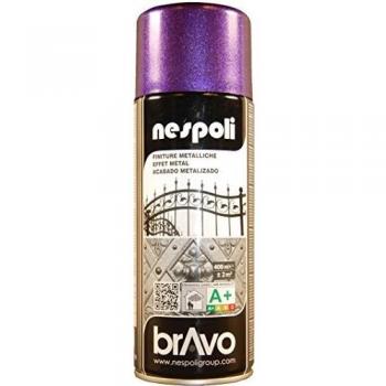 Spray de Pintura Profesional Nespoli, Color Violeta Metalizado, 400 ml