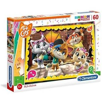 Puzzle 60 Piezas 44 Gatti Supercolor