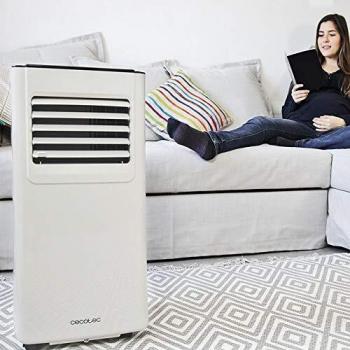 Cecotec Aire Acondicionado Portátil con Mando a Distancia y Temporizador ForceClima 7050. 3 en 1, Refrigeración, ventilación y deshumidificación, 1800 Frigorías, 7000 BTU, Caudal 300 m³/h