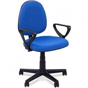 Danfer, Silla de Escritorio, Silla de Oficina o Despacho, Acabado en Azul, Medidas: 54 cm