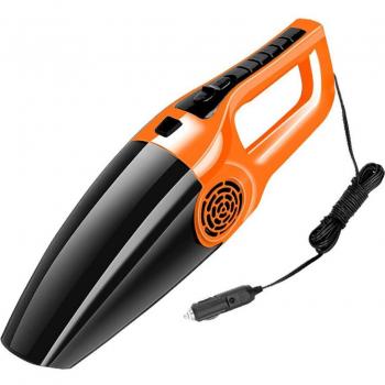 Aspiradora de Mano Mini para Coche 120W, Alta Succión, Doble Uso Húmedo y Seco, 5M, 12V