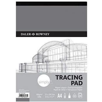 Simply Bloc Papel Calco Encoladoretrato A4 - 60G/M² 40 H