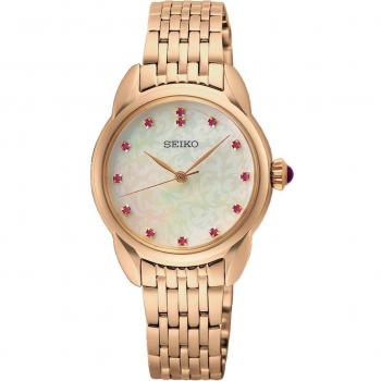 Reloj Seiko SUR564P1 - Hombre - Formal - Negro - Movimiento de cuarzo, cristal mineral, caja de acero inoxidable, correa de piel negra, resistencia al agua 30 metros