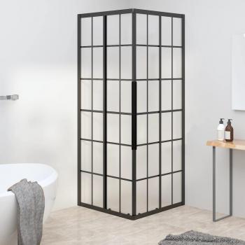 Cabina de Ducha ESG Esmerilado Negro 80x80x180 cm - Mampara Baño Cuarto Accesorios