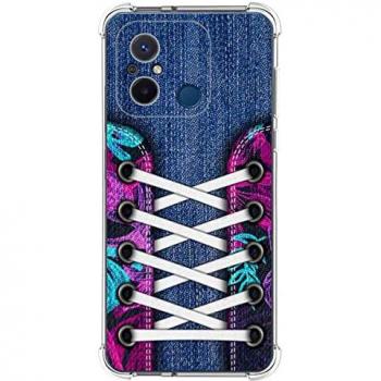 Funda Antigolpes de Silicona para Xiaomi Redmi 12C con Diseño Zapatillas 06