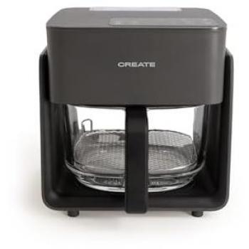Freidora sin aceite 4.2 L con vaporizador de agua y bandeja de cristal - AIR FRYER MIST Negra
