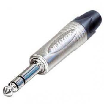 Neutrik NP3X 6.35mm Stereo Jack Plug Connector - Professional Nickel-Plated Audio Connector