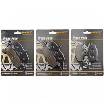 SOMMET Pastillas de freno Delanteras + Traseras para Kawasaki ER 650 ER6N EX 650 ER6F Ninja