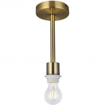 Plafón Baymont Latón antiguo 1 bombilla 26,5cm E27 semi empotrado universal