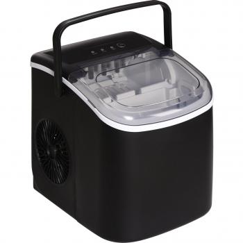 HOMCOM Máquina para Hacer Hielo Doméstica 12 Kg/24h 9 Cubitos cada 6-12 Minutos Depósito de Agua 1,3 L Silenciosa con Cuchara y