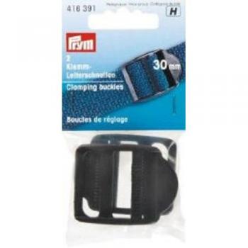 Prym Clamping Buckles, Black, 30 mm