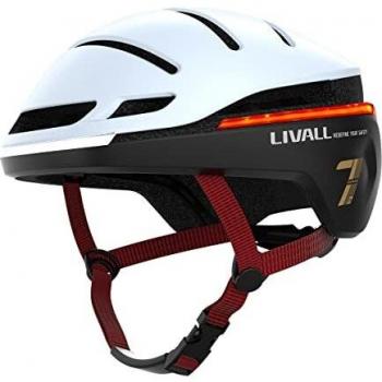Livall EVO21 Smart Cycling Helmet with LED/SOS - Size M (54-58 cm) - White