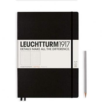 Cuaderno de Notas A4 Slim Tapa Dura Puntos Leuchtturm1917 Negro