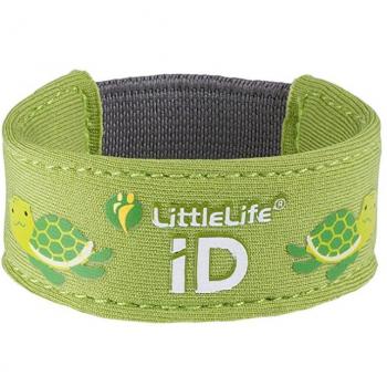 LittleLife Safety ID Strap, Turtle Identification Card for Children, Unisex-Baby, Green, One Size