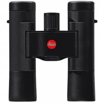 Leica Ultravid 10x25 BR Binoculars, Roof Prism, 10x Magnification, 25mm Objective Lens, 5.1 Degree Angle of View, Leather, Black