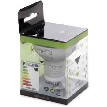 Greenice | Bombilla de LEDs Plata 6W GU10 230V - Kimera | Blanco Natural