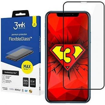 Protector Flexible 2.5D Max 3MK para iPhone Xr con Marco Negro