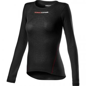 Camiseta Interior Castelli Prosecco Tech Negra Mujer Manga Larga - XS
