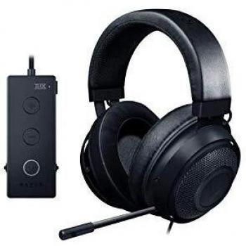 RAZER KRAKEN TOURNAMENT EDITION: THX Spatial Audio - Customize Audio and Mic Controls - Cooling Gel-Infused Ear Cushions -Gaming Headset Works with PC, PS4, Xbox One, Switch, & Mobile Devices - Black