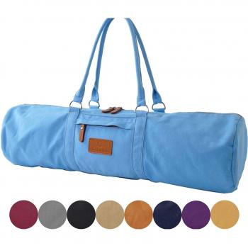 #DoYourYoga Yogabag »Damayanti« / Yoga mat bag made of high-class Canvas yogamats / pilatesmats up to 186 x 60 x 0,5 cm, Grau